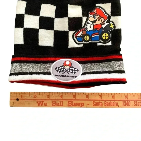 Mario Kart Nintendo Youth Beanie w/ PomPom - Picture 3 of 6
